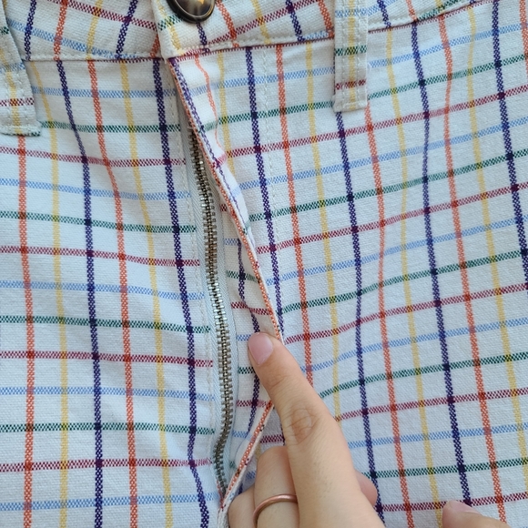 Madewell Emmett Wide-Leg Pants Rainbow Windowpane - Picture 5 of 14